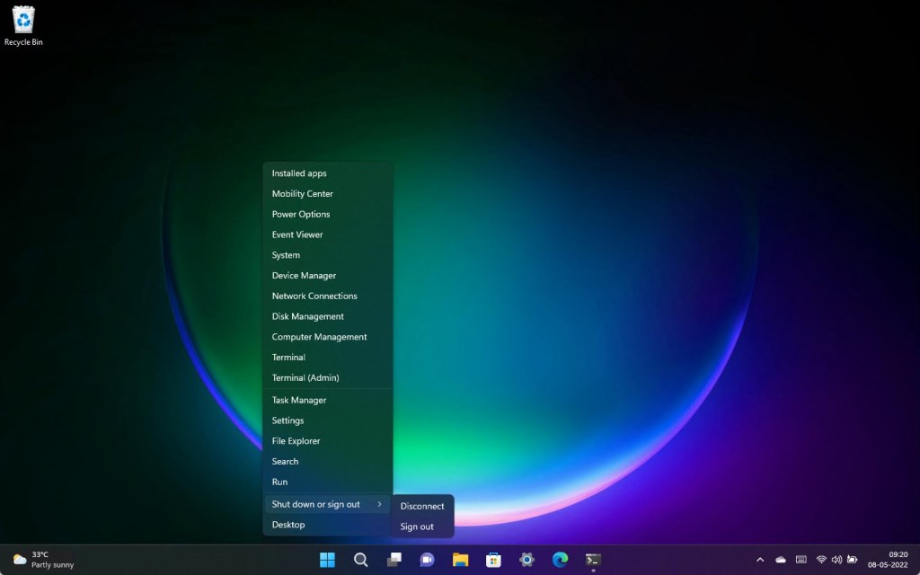 リモートデスクトップに隠されているオプションをシャットダウンして再起動します